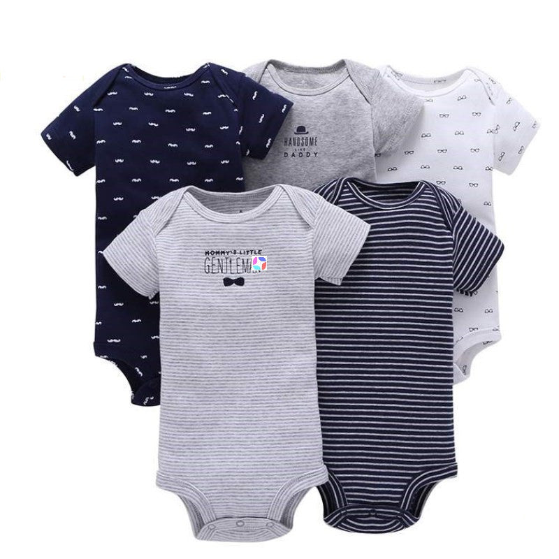 Summer Newborn Clothes Baby Cotton Fashion Romper 5pcs